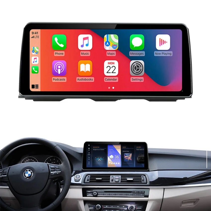 Màn hình androi 12.3inch cho Bmw 5series F10 gps carplay 