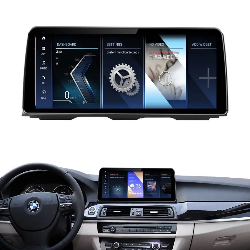 Màn hình androi 12.3inch cho Bmw 5series F10 gps carplay 