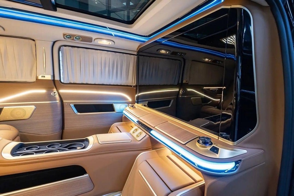 nâng cấp nội thấp limousin cho V class 