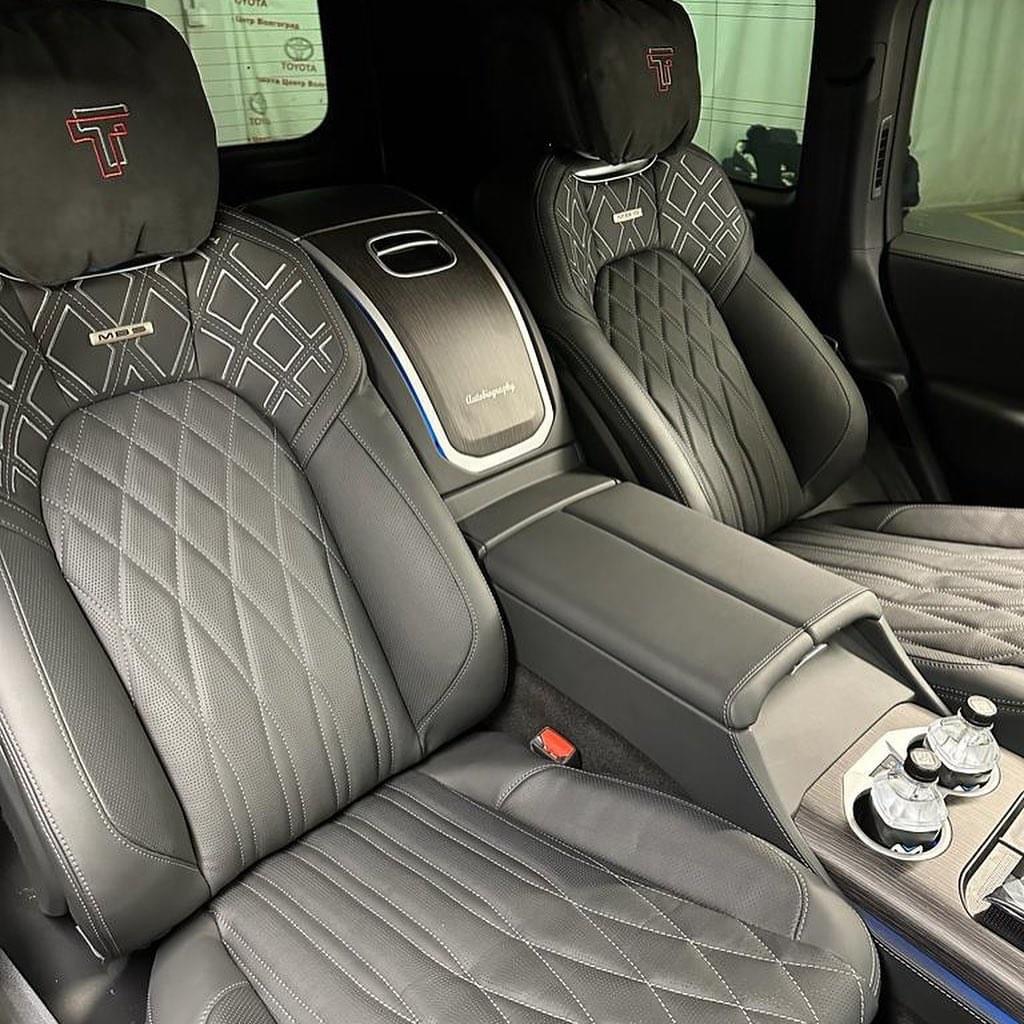 Lc300 độ ghế mbs chính gãng dubai đen-trám len