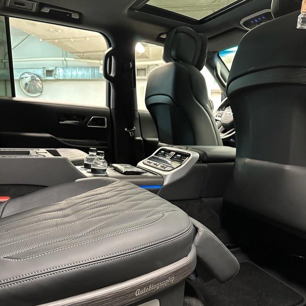 Lc300 độ ghế mbs chính gãng dubai đen-trám len
