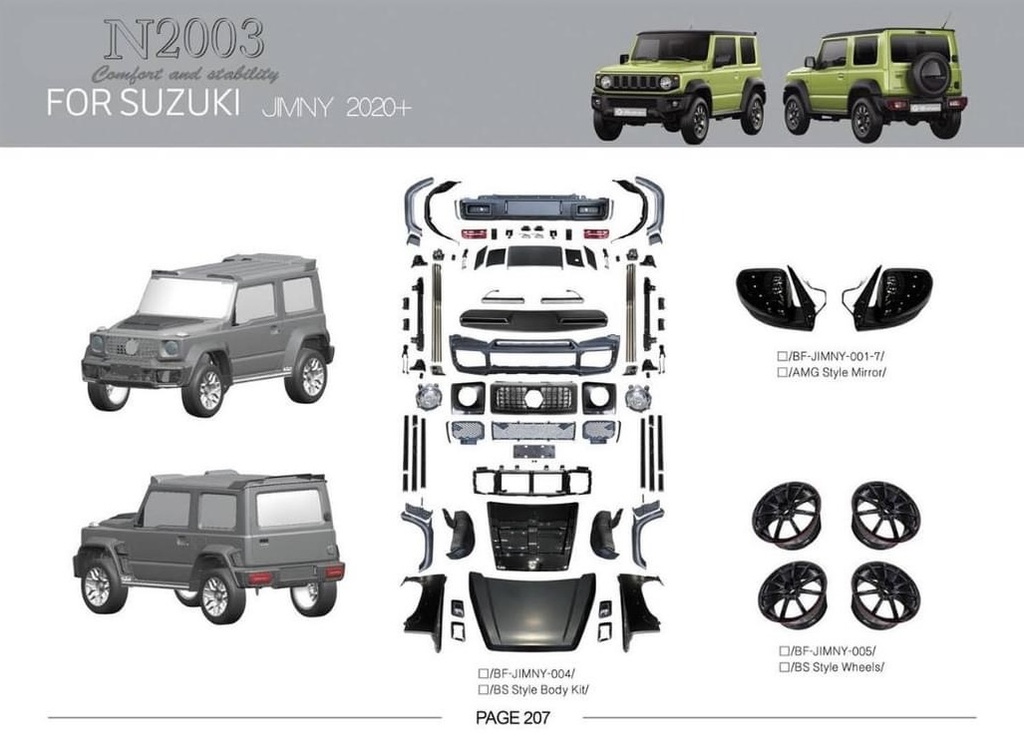 bodykit nâng cấp izusu lên G63 mini