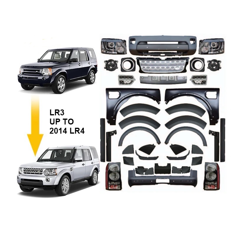 Bodykit độ nâng đời landrover discovery 4 LR4 cho LR3