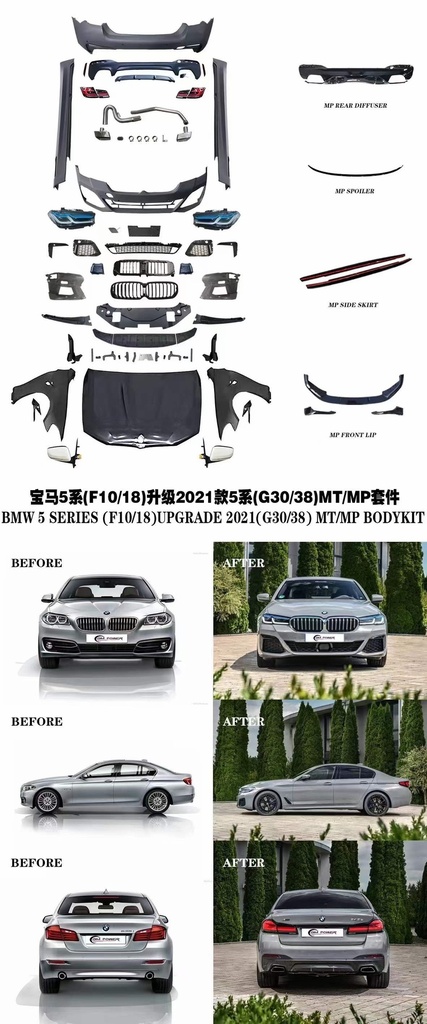 Bodykit upgrade bmw F10 5series to G30 2021