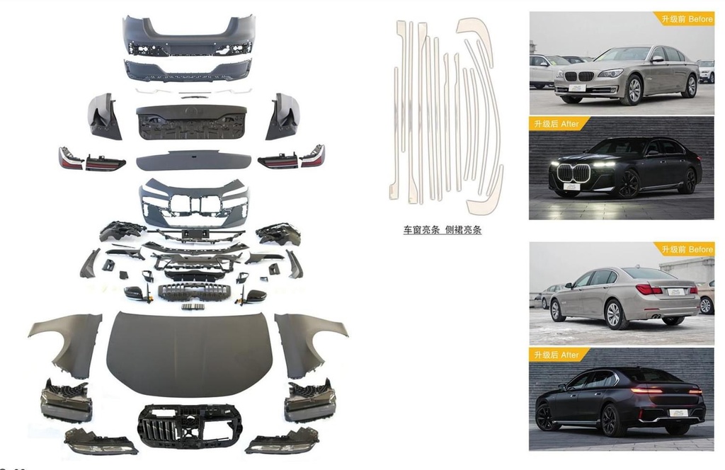 bodykit nâng đời bmw 7series 2024