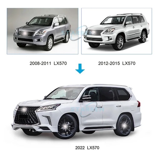 Bodykit nâng đời chính hãng LX570 2021 cho 2008-2015 tỷ lệ 1:1