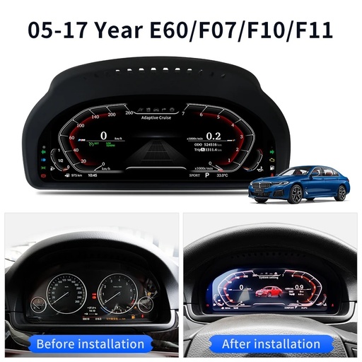 Đồng hồ điện tử cho Bmw F10 5 series 2009-2017