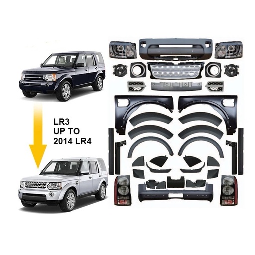 Bodykit độ nâng đời landrover discovery 4 LR4 cho LR3