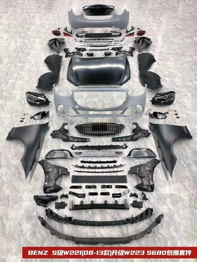 Bodykit nâng đời w222/w221 to w223 maybach