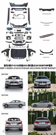 Bodykit upgrade bmw F10 5series to G30 2021