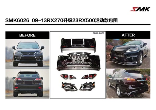 Bodykit nâng đời RX350 09-13 lên 2023 style SMK